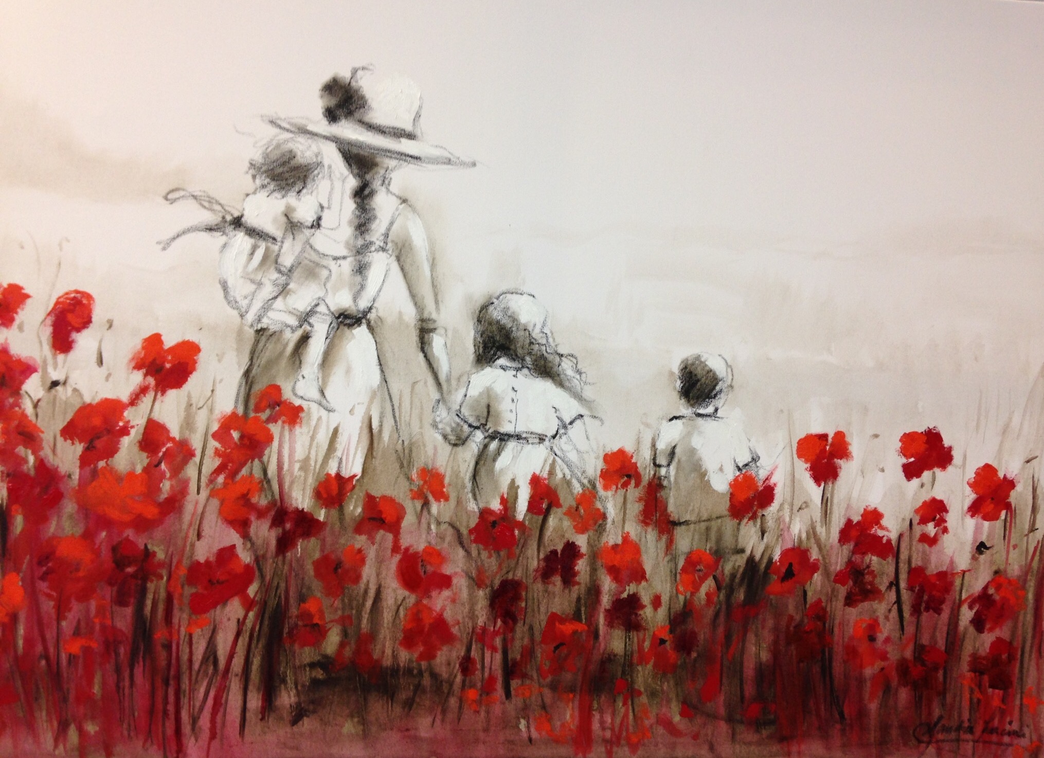 Entre amapolas